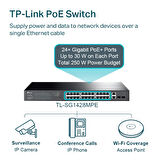 Tp-lınk Tl-sg1428pe 28port 10/100/1000 Yönetilebilir Poe Swıtch
