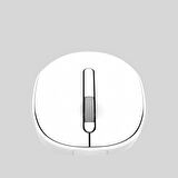 Inca Iwm-241rb Candy Design 3d Kabosuz Beyaz Mouse