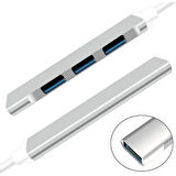 Daytona C-809 Tip-c =>4 Usb 3.0 Hub,5gbps,pc/mac