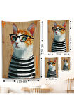 Cool Kedi Duvar Örtüsü-7644