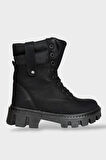 Kadın Fermuarlı Kalın Taban Bot SİYAH