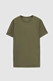 Ds Damat Slim Fit Haki %100 Pamuk T-Shirt 4HC141996753M 4HC141996753M