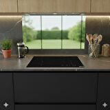 AFM  tech V6-04 Elektrikli Vitroseramik Ankastre Ocak Dokunmatik  Dijital Göstergeli 