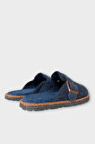 Tokalı Keçe Kumaşlı Ev Terliği LACİVERT