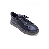 MARCOMEN SİYAH DERİ ERKEK SNEAKER AYAKKABI