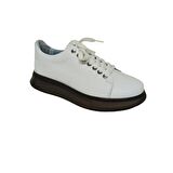 MARCOMEN BEYAZ DERİ ERKEK SNEAKER AYAKKABI
