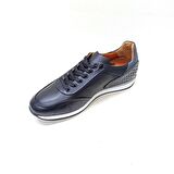 MARCOMEN SİYAH DERİ ERKEK SNEAKER AYAKKABI