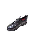 MARCOMEN SİYAH DERİ ERKEK SNEAKER AYAKKABI