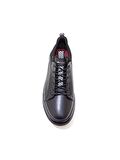 MARCOMEN SİYAH DERİ ERKEK SNEAKER AYAKKABI