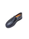 LUCIANO BELLİNİ SİYAH DERİ ERKEK LOAFER AYAKKABI