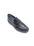 LUCIANO BELLİNİ SİYAH DERİ ERKEK LOAFER AYAKKABI