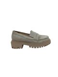 ALBİNİ SÜET BEJ DERİ KADIN LOAFER AYAKKABI