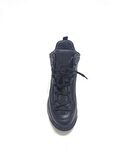 MARCOMEN SİYAH DERİ ERKEK SNEAKER BOT AYAKKABI