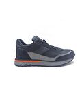 MARCOMEN SİYAH GRİ DERİ ERKEK SNEAKER AYAKKABI