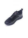 MARCOMEN SİYAH DERİ ERKEK SNEAKER AYAKKABI