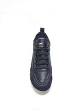 MARCOMEN SİYAH DERİ ERKEK SNEAKER AYAKKABI