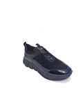 MARCOMEN SİYAH DERİ ERKEK SNEAKER AYAKKABI