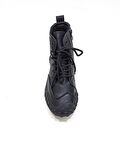 GUJA SİYAH DERİ ERKEK SNEAKER SPOR BOT AYAKKABI