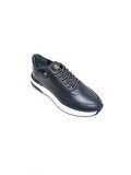 MARCOMEN SİYAH DERİ ERKEK SNEAKER AYAKKABI