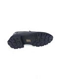 ALBİNİ SİYAH DERİ KADIN LOAFER AYAKKABI
