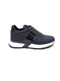 MARCOMEN SİYAH DERİ ERKEK SNEAKER AYAKKABI