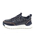 GUJA SİYAH ERKEK DERİ SNEAKER SPOR AYAKKABI