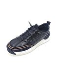 GUJA SİYAH ERKEK DERİ SNEAKER SPOR AYAKKABI