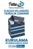 12'LI MIKROFIBER TEMIZLIK BEZI, CAM, ARABA SILME BEZI, MUTFAK, FIBER TEMIZLEME BEZI, 60X40 CM CLASSİC
