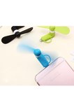 2'si 1 Arada Mini Telefon Vantilatörü Lightning Type-C ve Micro USB Uyumlu Taşınabilir Telefon Fanı
