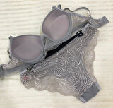 Umt Kadın Dolgulu B Cup Balenli Telli Sütyen Takımı