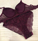 Umt Kadın Dolgulu B Cup Balenli Telli Sütyen Takımı