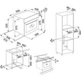 Franke İnox Ankastre Set (FDL 6165 XS Davlumbaz- FHSM 604 4G XS C Ocak - FSL 82 H XS Fırın )