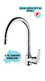 SARDICI Famel Series Mutfak Eviye Bataryası Oynar Perlatörlü Çift Su Girişli 5 yıl Garanti Süreli  