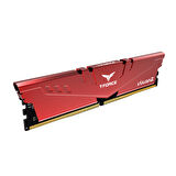 Team T-Force Vulcan Z Red 16GB(2x8GB) 3200Mhz CL16 DDR4 Gaming Ram (TLZRD416G3200HC16FDC01)