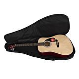 Wagon Case 01 Serisi Siyah Akustik Gitar Taşıma Çantası