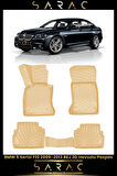 Bmw 5 Serisi F10 2013 Model(ESKİ KASA) Bej Araca Özel 3d Havuzlu Paspas