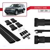 Chevrolet Tahoe 3 2007-2014 Arası ile Uyumlu FLY Model Ara Atkı Tavan Barı Siyah 2 Adet