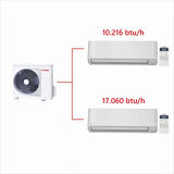 Toshiba 2M Multi Split Klima 10.000+17.000 BTU/h A+++