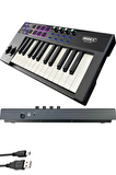 Midex Midi-25 PRO Midi Klavye 25 Tuşlu Midi Keyboard 8 Pad