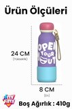 Desenli 550 ML Pipetli Sızdırmaz Paslanmaz Çelik Termos Matara El Askılı bpa içermez 550ml 1105FF