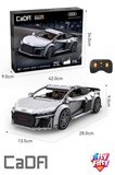 Cada Uzaktan Kumandalı 1: 14 Audi R8 Coupe (536 Parça) Oyuncak Yapım Seti Blok Araba -FFCADA-C57012W