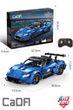 Cada Uzaktan Kumandalı 1: 14 Maserati GT2 (549 Parça) Oyuncak Yapım Seti Blok Araba -FFCADA-C57013W