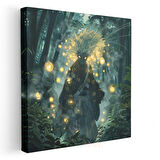 Orman Savaşçısı - Altın Işıltı Anime Kanvas Tablo