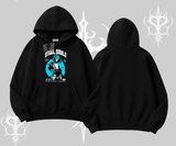 Kapşonlu Sweatshirt Anime Cyberpunk Kız Baskılı