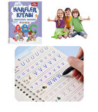 Harfleri | Sayıları ve Çizmeyi Öğreten Oluklu (Kabartmalı) 3’lü Kitap Seti | Sihirli Yazı Defterleri