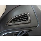 honda civic fc5 uyumlu üst hava menfez kaplama 2 parça parlak siyah 2016-2020