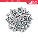 BCR011 Cam Kriko Kablo Halat Uç Pimi Tutma Perçini 6x5.6/1.7 mm 100 Adet