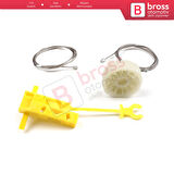 Renault Trafic MK2 Vivaro Primastar 2001-2015 7700311821 İçin Elektrikli Ön Sağ Cam Kriko Tamir Seti