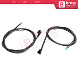 Mini Cooper R55 R56 R60 MK2 2007-2016 Hatchback Convertible Wagon için Sunroof Tavan Cam Halat Seti