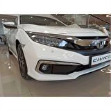 Honda civic fc5 uyumlu ön sis kaşı krom 2019+ makyajlı